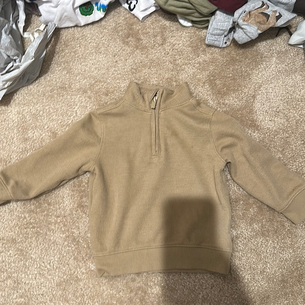 Old navy tan quarter zip sweater